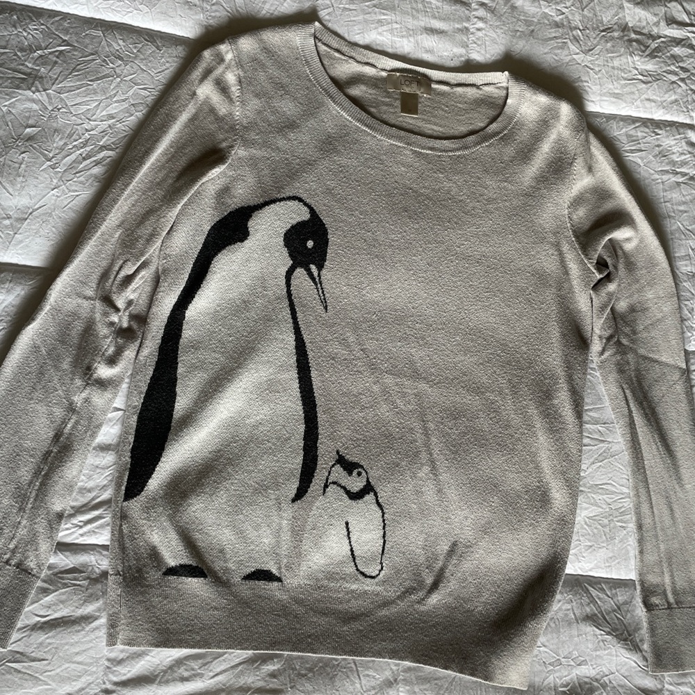 LOFT grey sweater
